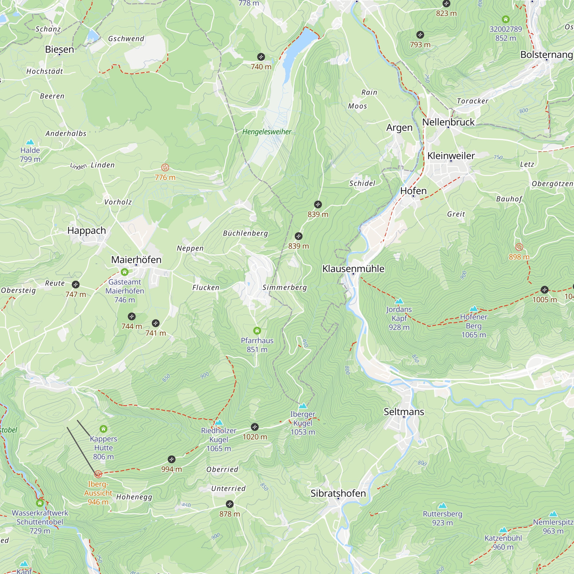 Simmerberg Chapel map