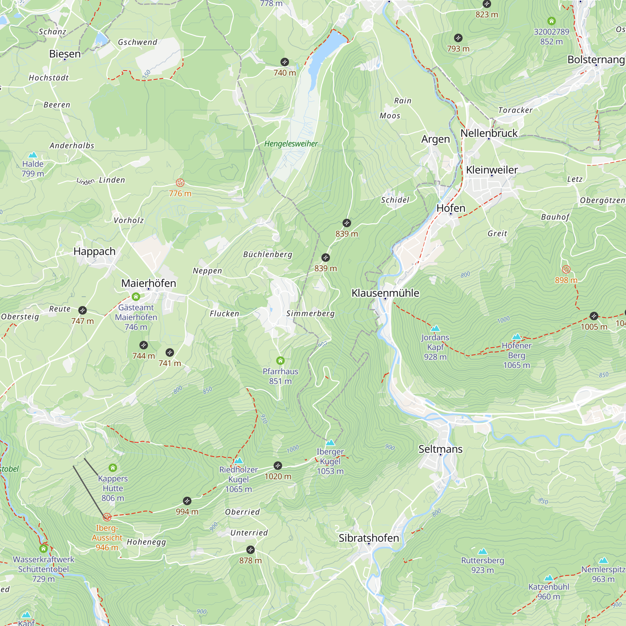 Simmerberg Chapel map