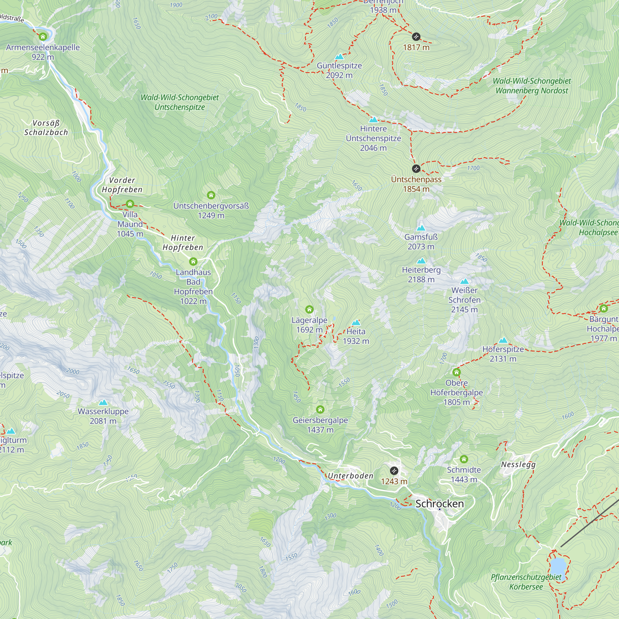 Lägeralpe map