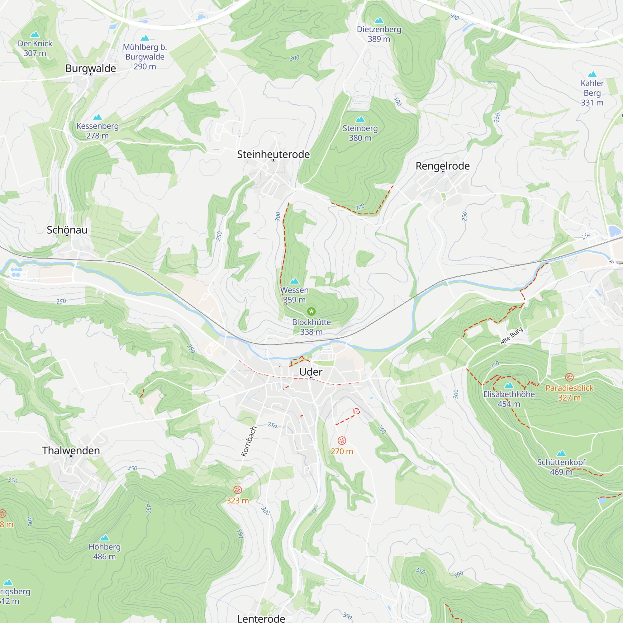 Blockhütte map