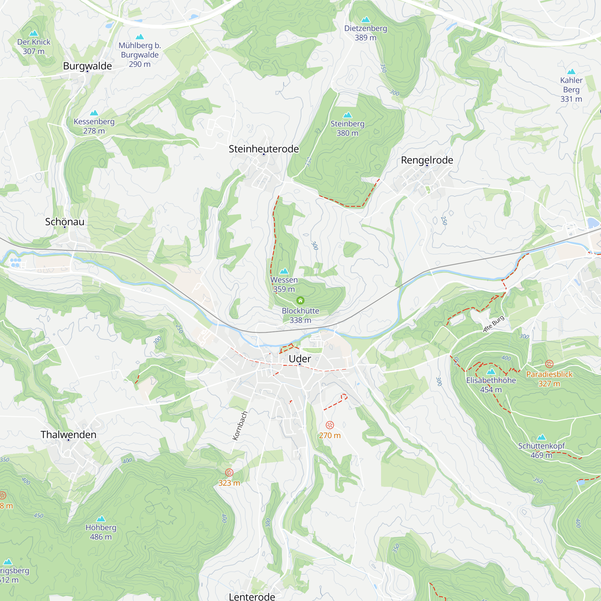 Blockhütte map