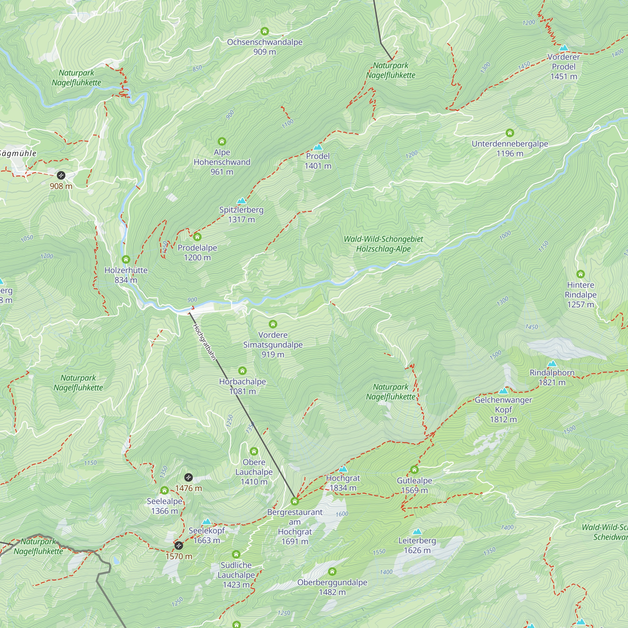 Mittlere Simatsgundalpe map