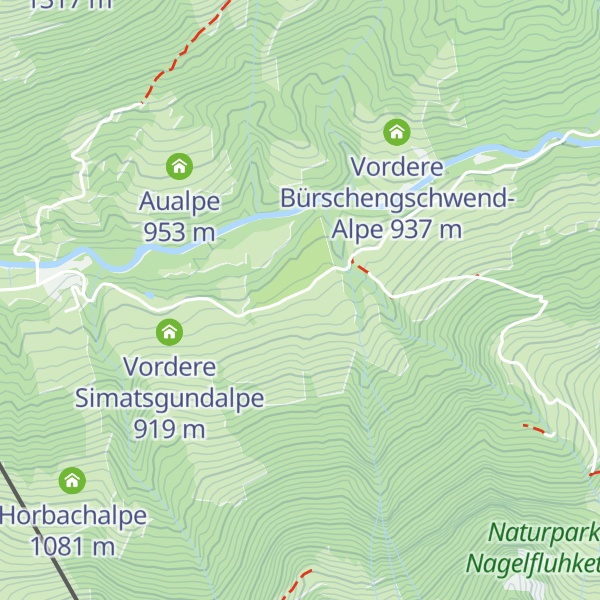 Map of Mittlere Simatsgundalpe