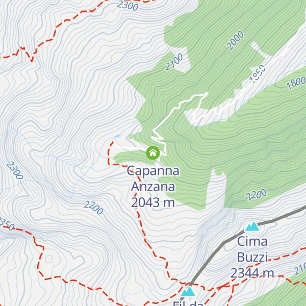 Map of Capanna Anzana