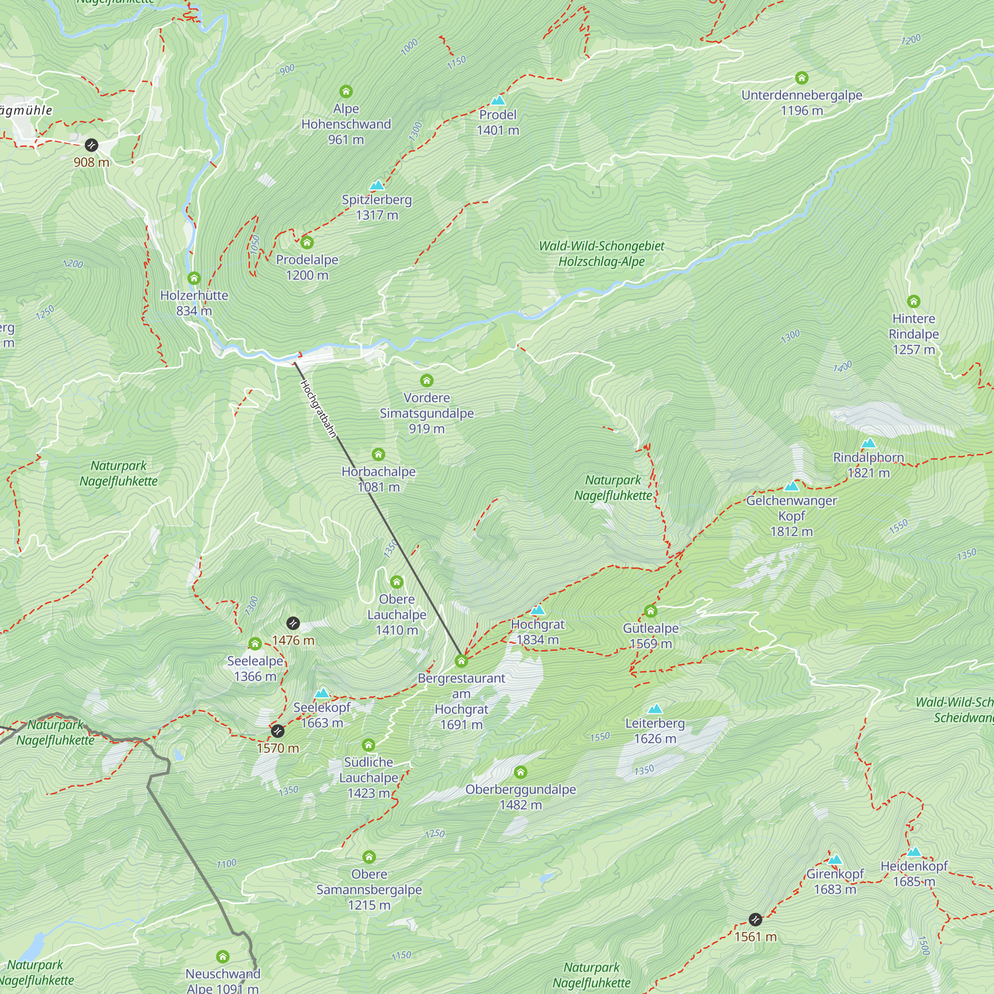 Fahnenalpe map