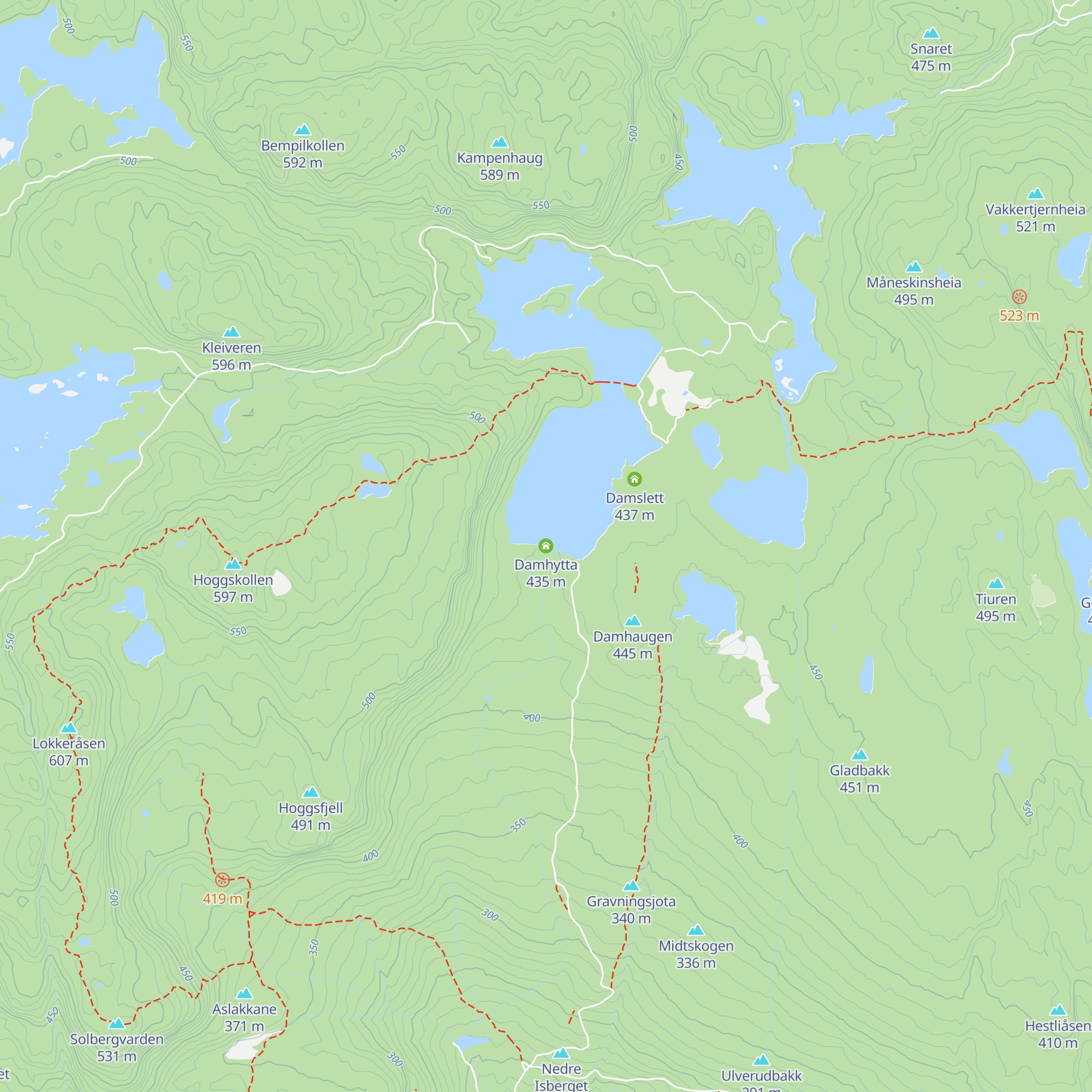 Damhytta map