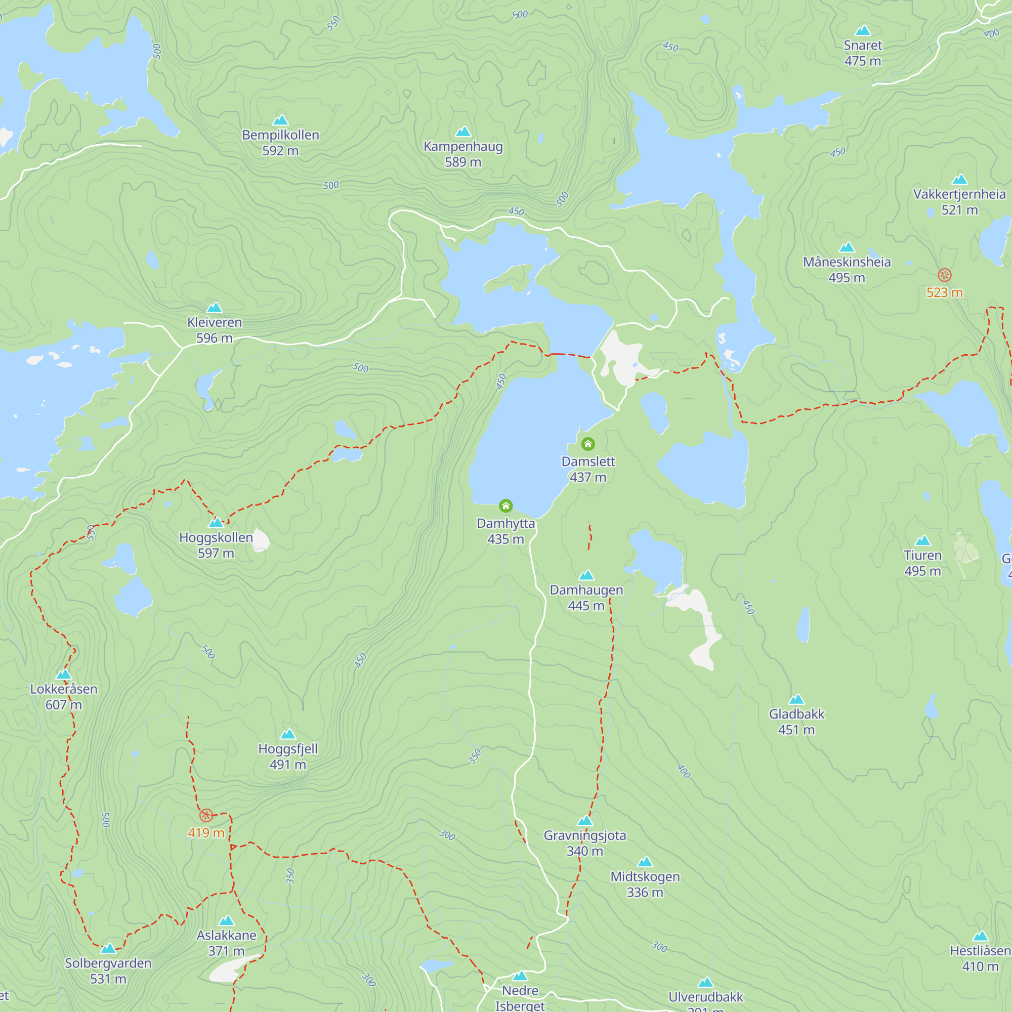 Damhytta map