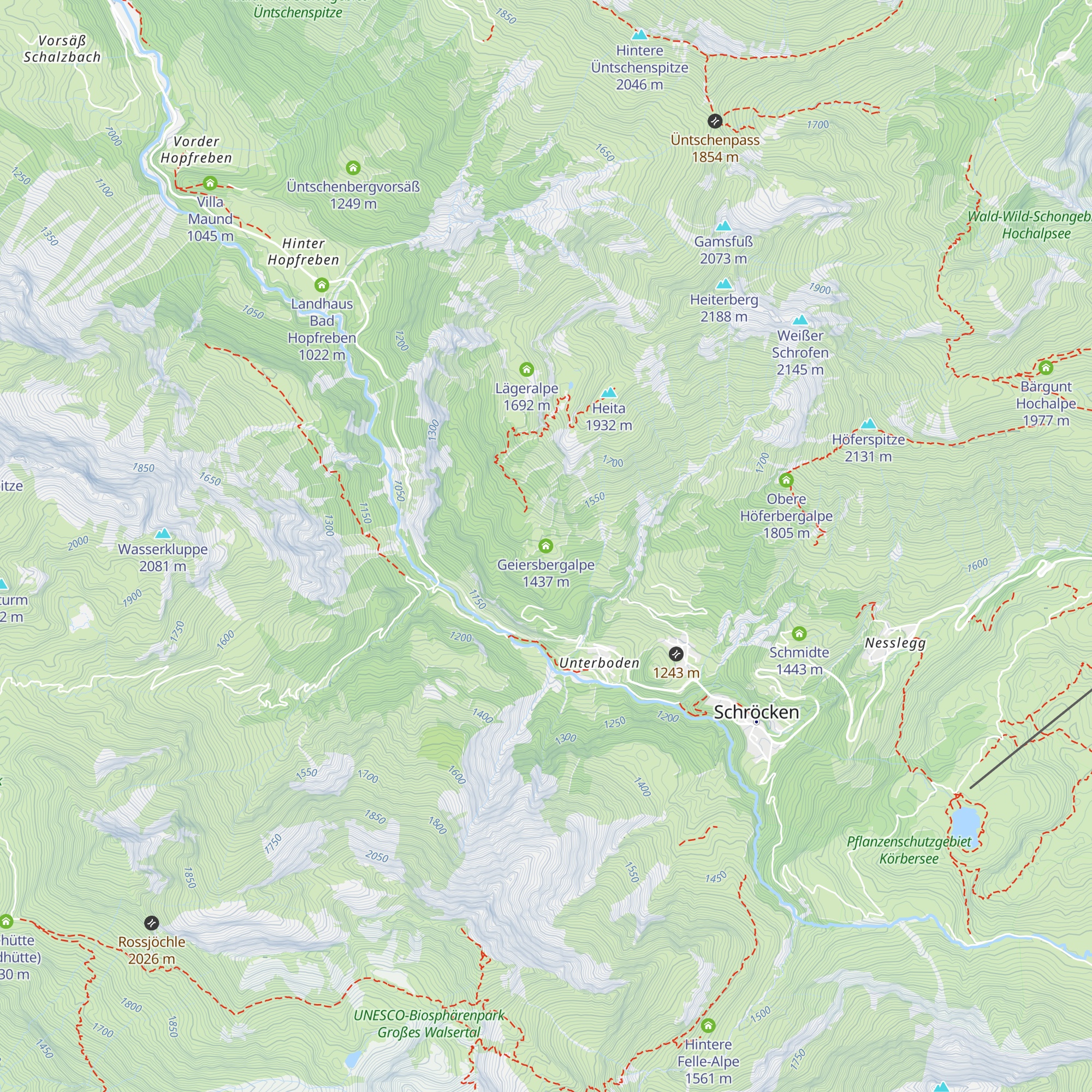 Geiersbergalpe map
