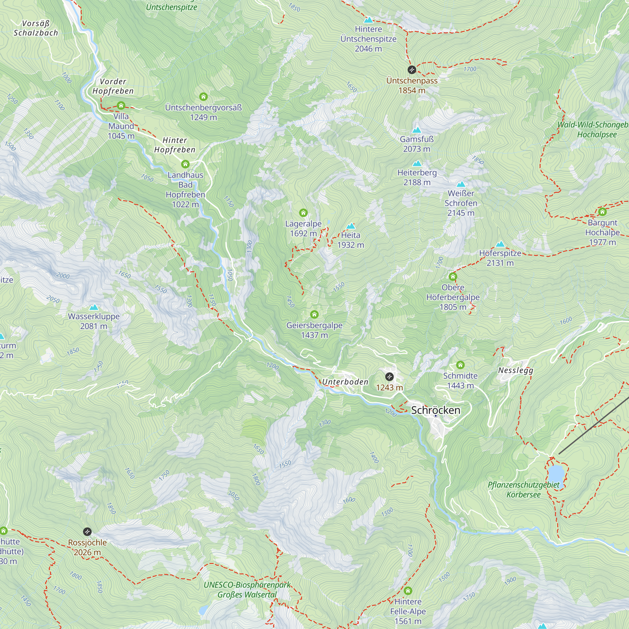 Geiersbergalpe map