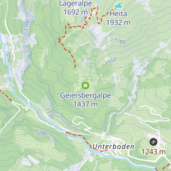 Map of Geiersbergalpe