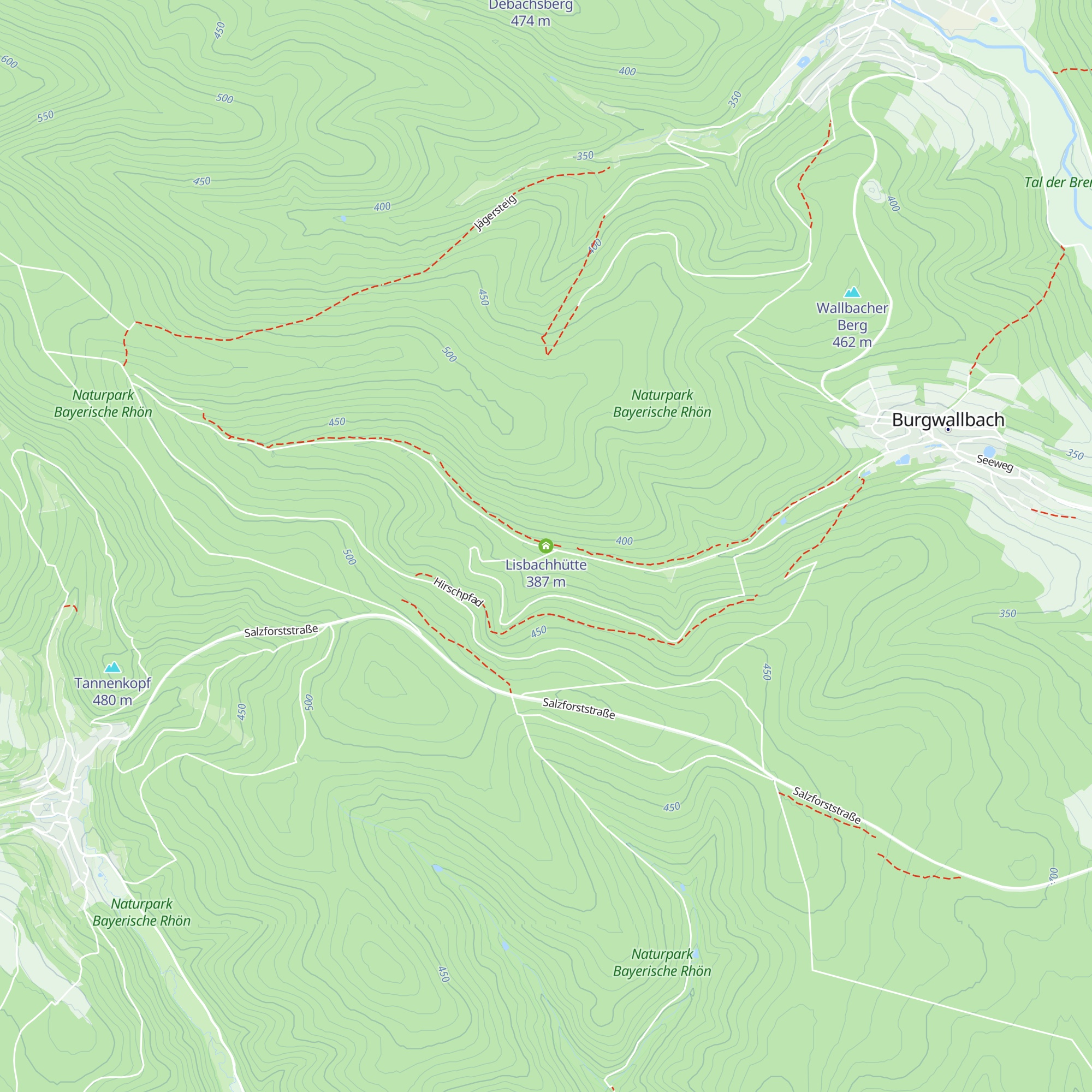 Lisbachhütte map
