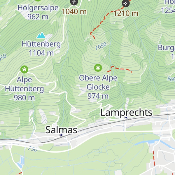Map of Alpe Glocke