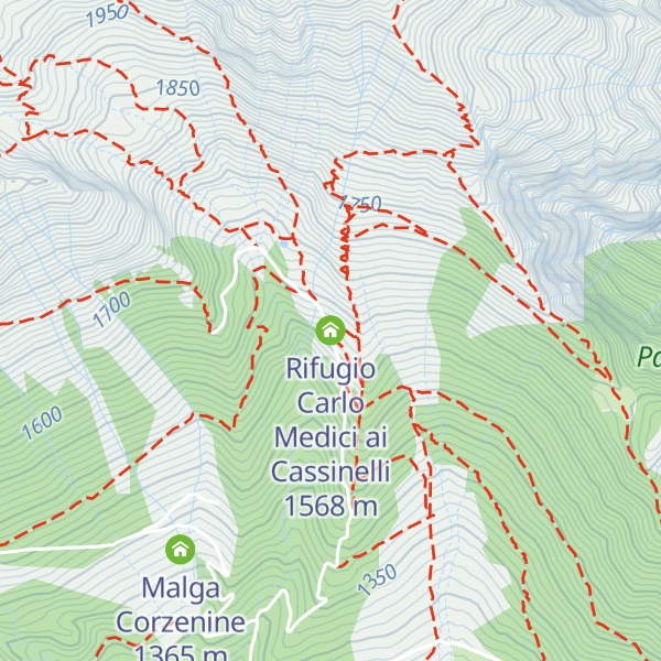 Map of Rifugio Carlo Medici ai Cassinelli