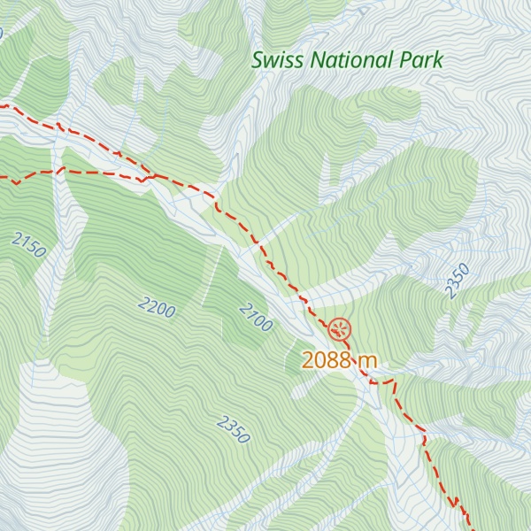 Map of Chamanna Alp Trupchun