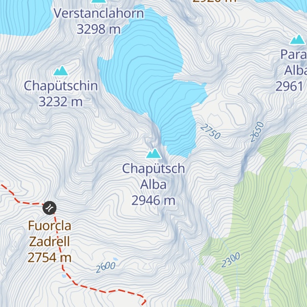 Map of Chapütsch Alba
