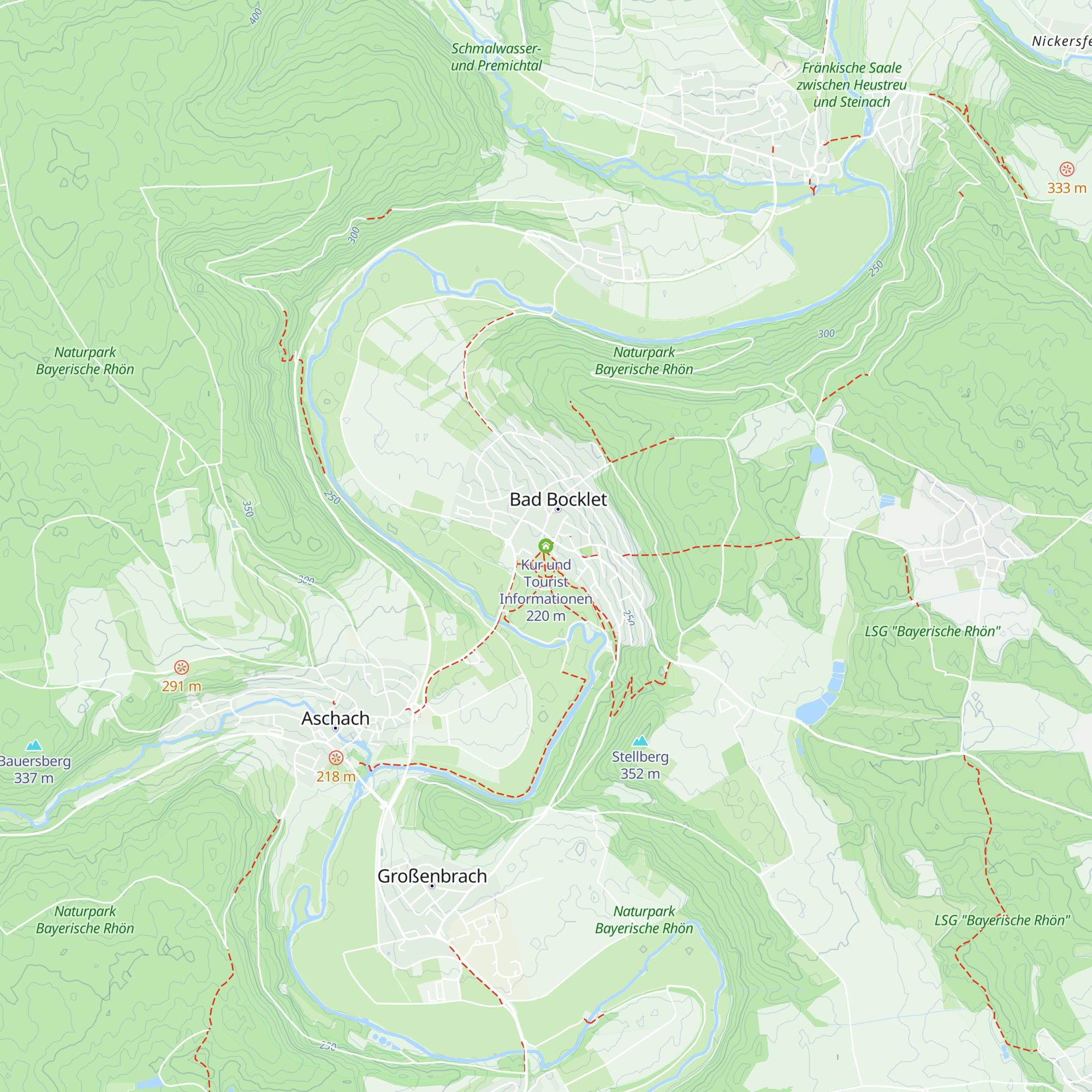 Kur und Tourist Informationen map