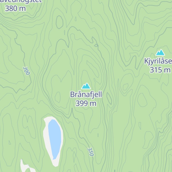 Map of Brånafjell