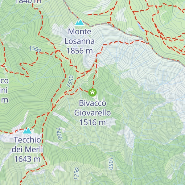 Map of Bivacco Giovarello