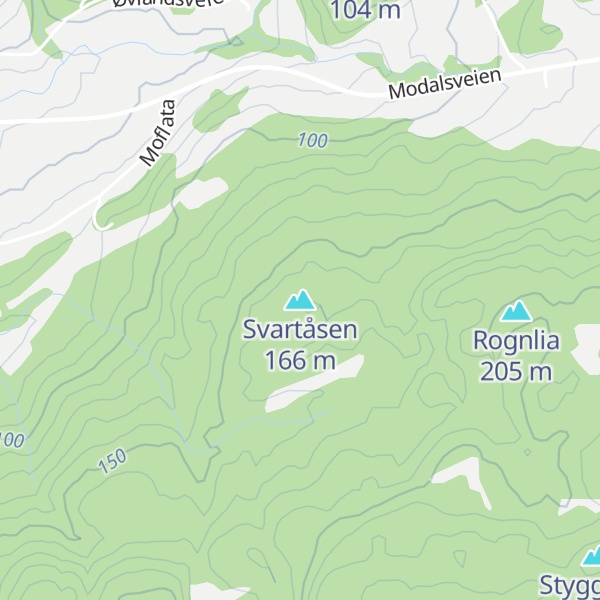 Map of Svartåsen