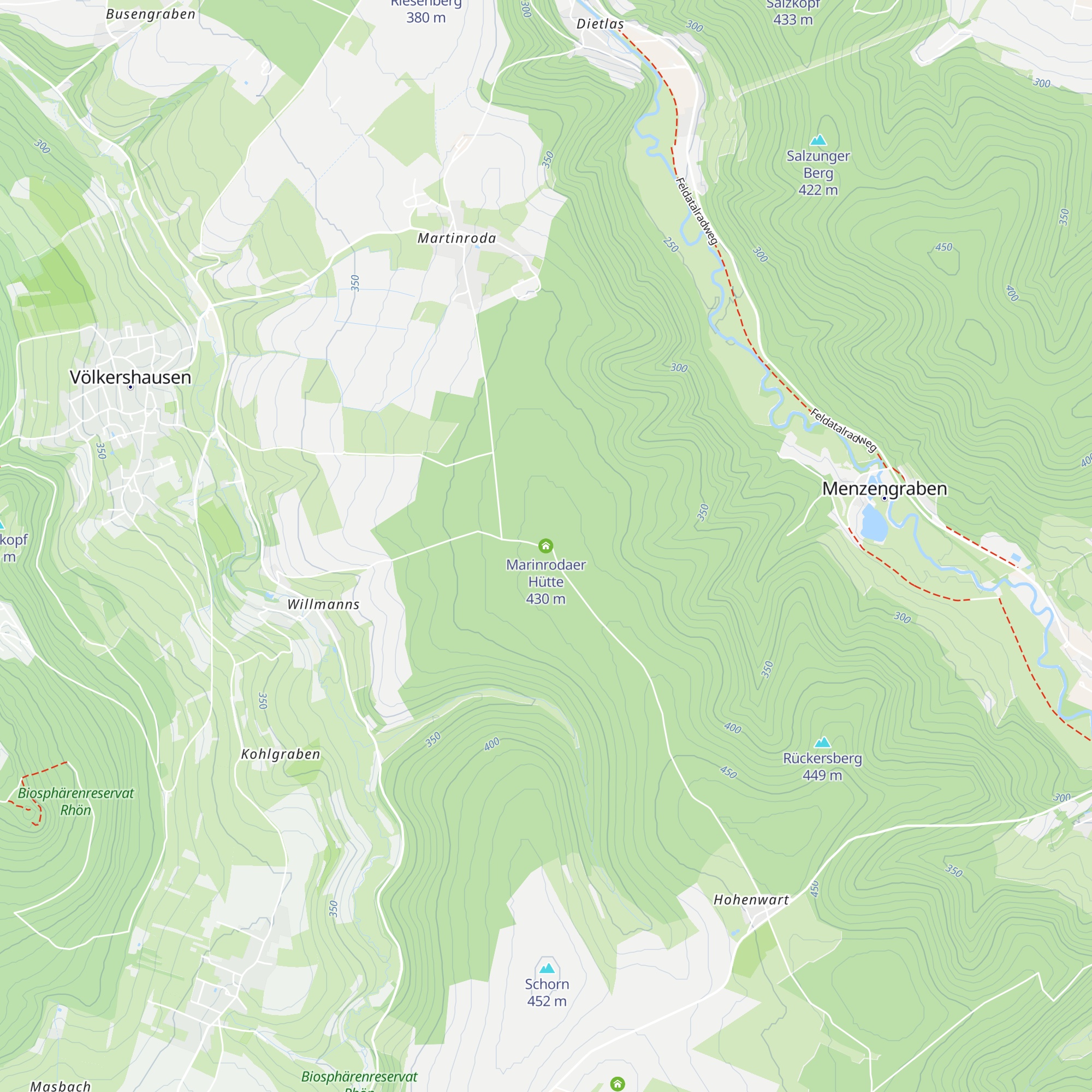 Marinrodaer Hütte map