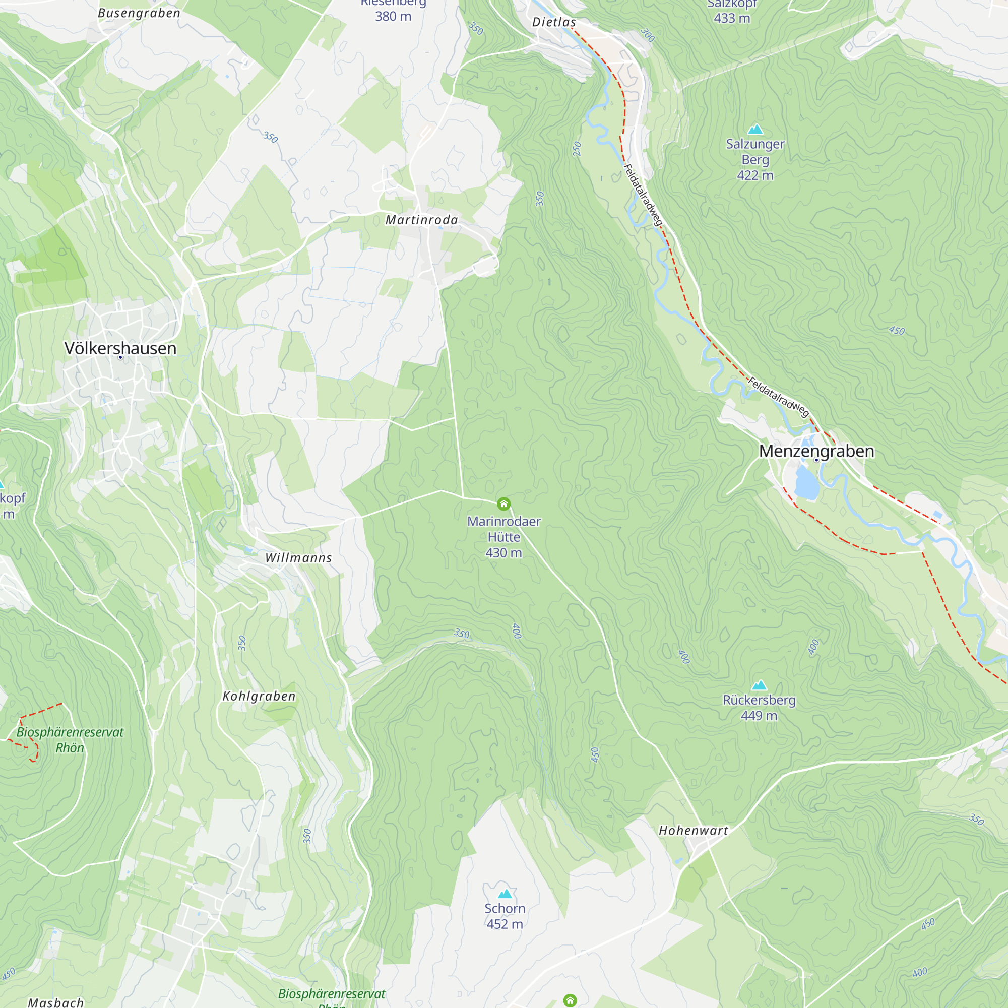 Marinrodaer Hütte map