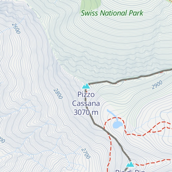 Map of Pizzo Cassana