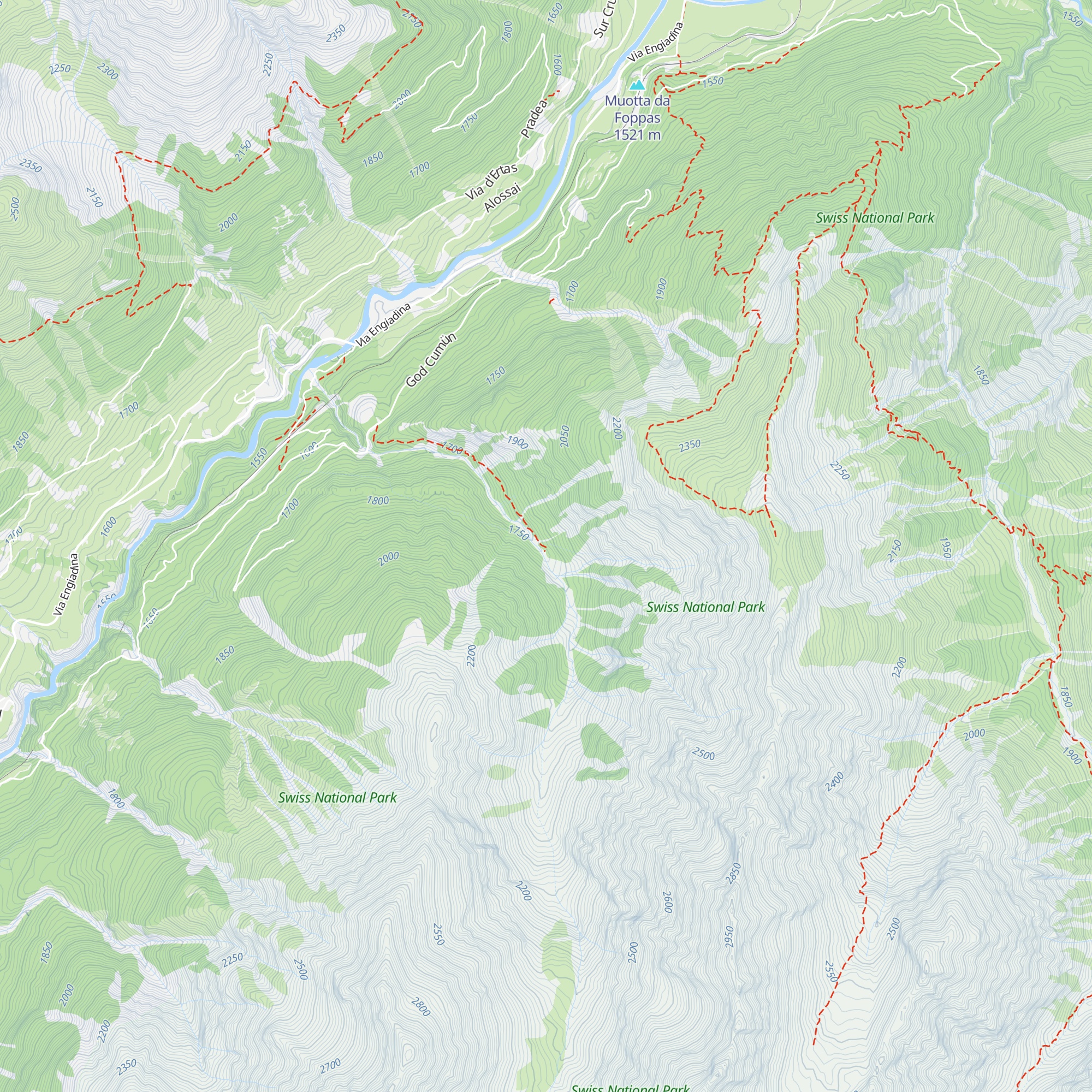 Chamanna Tantermozza map
