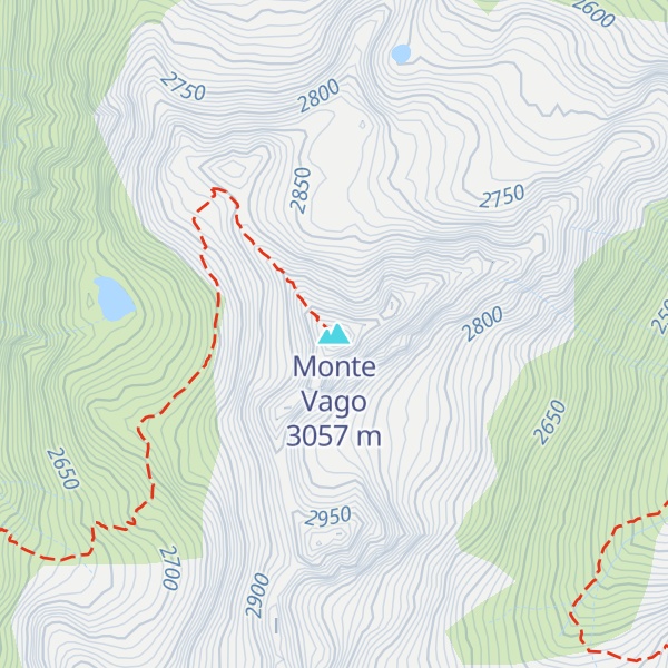 Map of Monte Vago