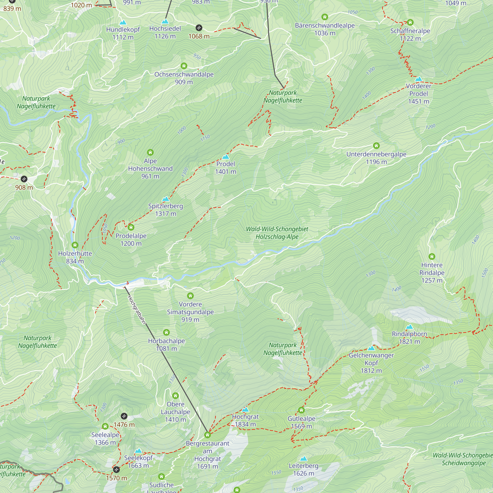 Vordere Bürschengschwend-Alpe map