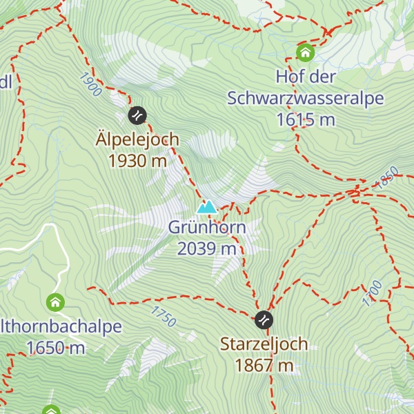 Map of Grünhorn