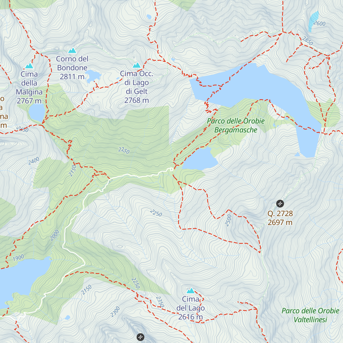Rifugio Barbellino map