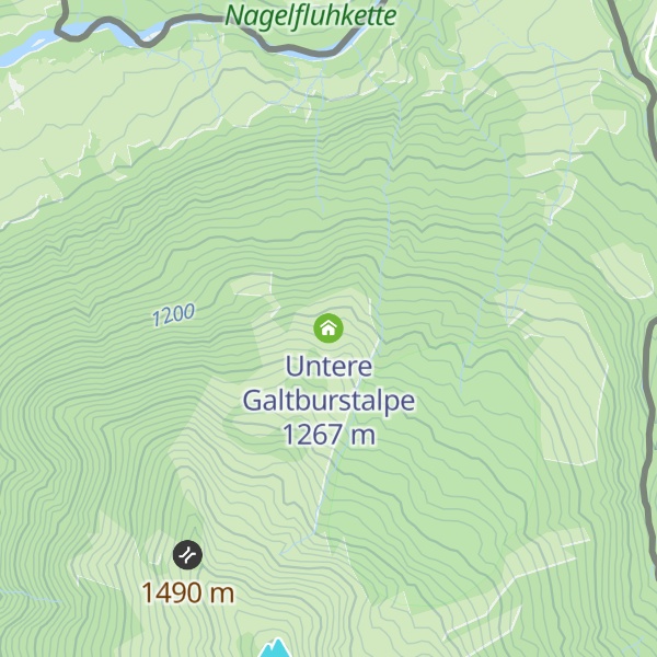 Map of Untere Galtburstalpe