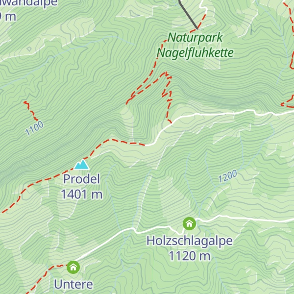 Map of Oberdennebergalpe