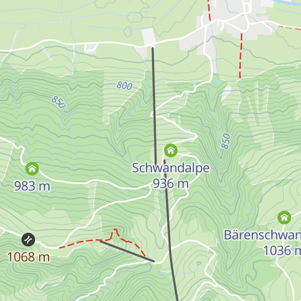 Map of Hermanns Hütte