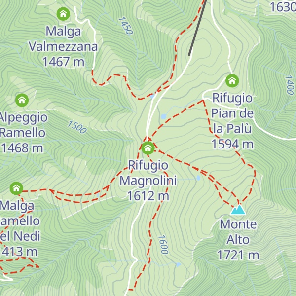 Map of Rifugio Magnolini