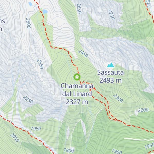 Map of Chamanna dal Linard