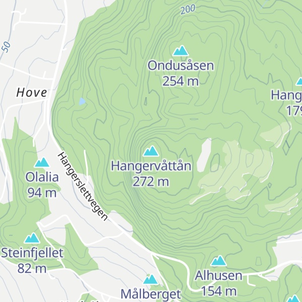Map of Hangervåttån