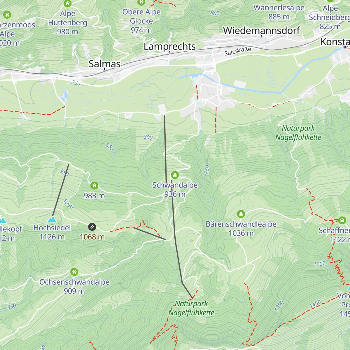Schwandalpe map