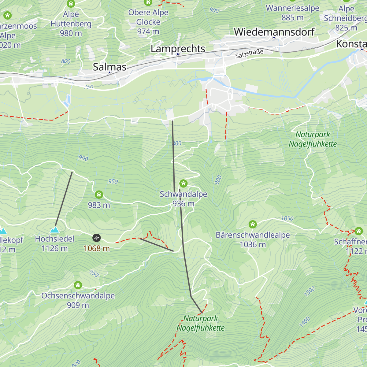 Schwandalpe map