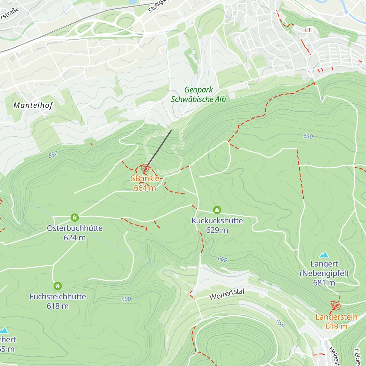 Langerthütte map
