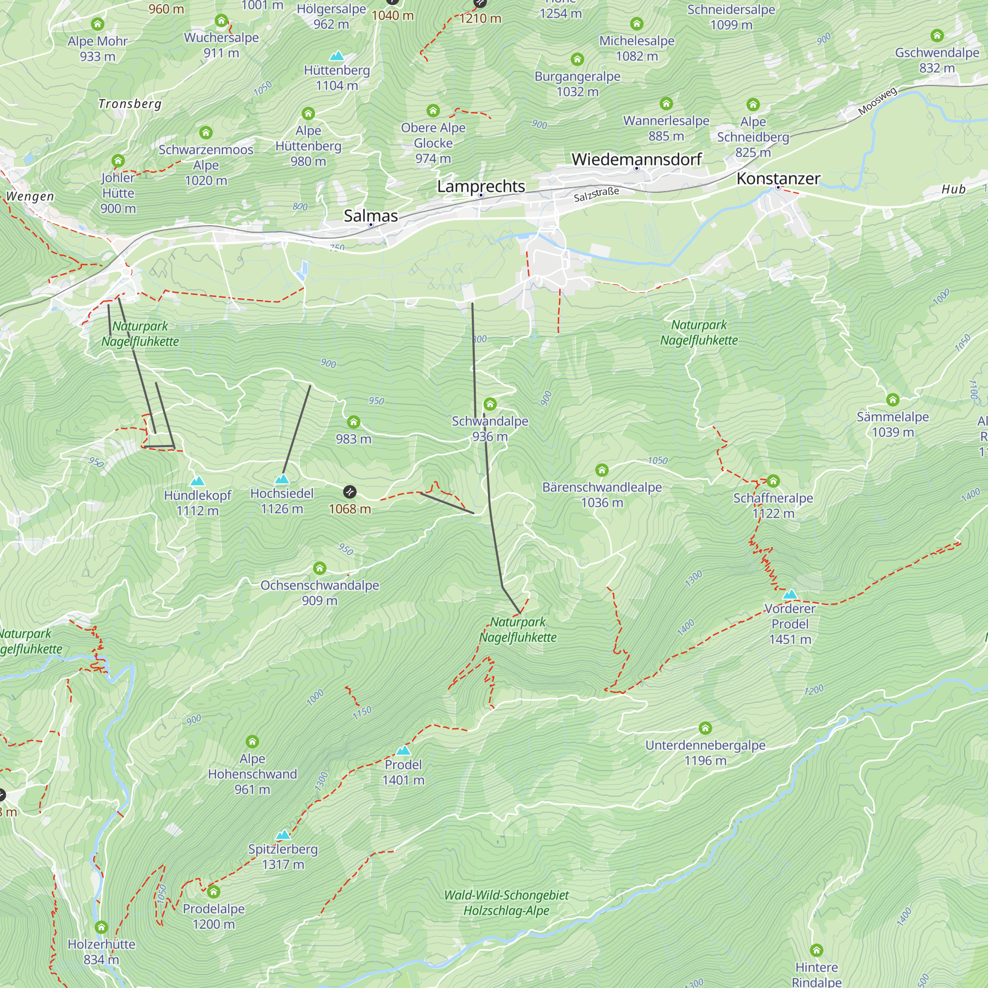 Moosalpe map