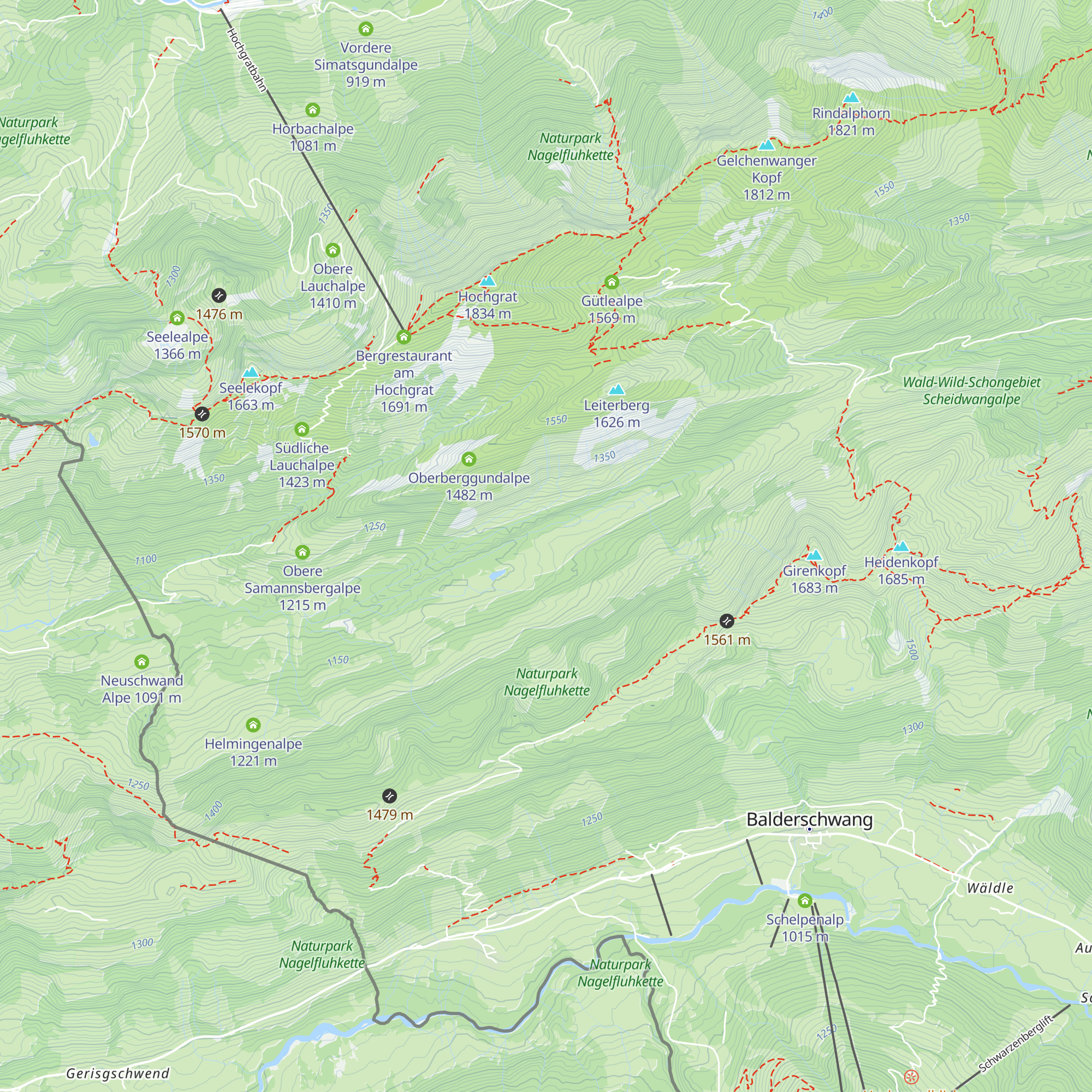 Lachealpe map