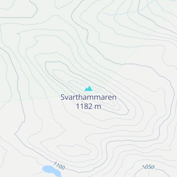 Map of Svarthammaren