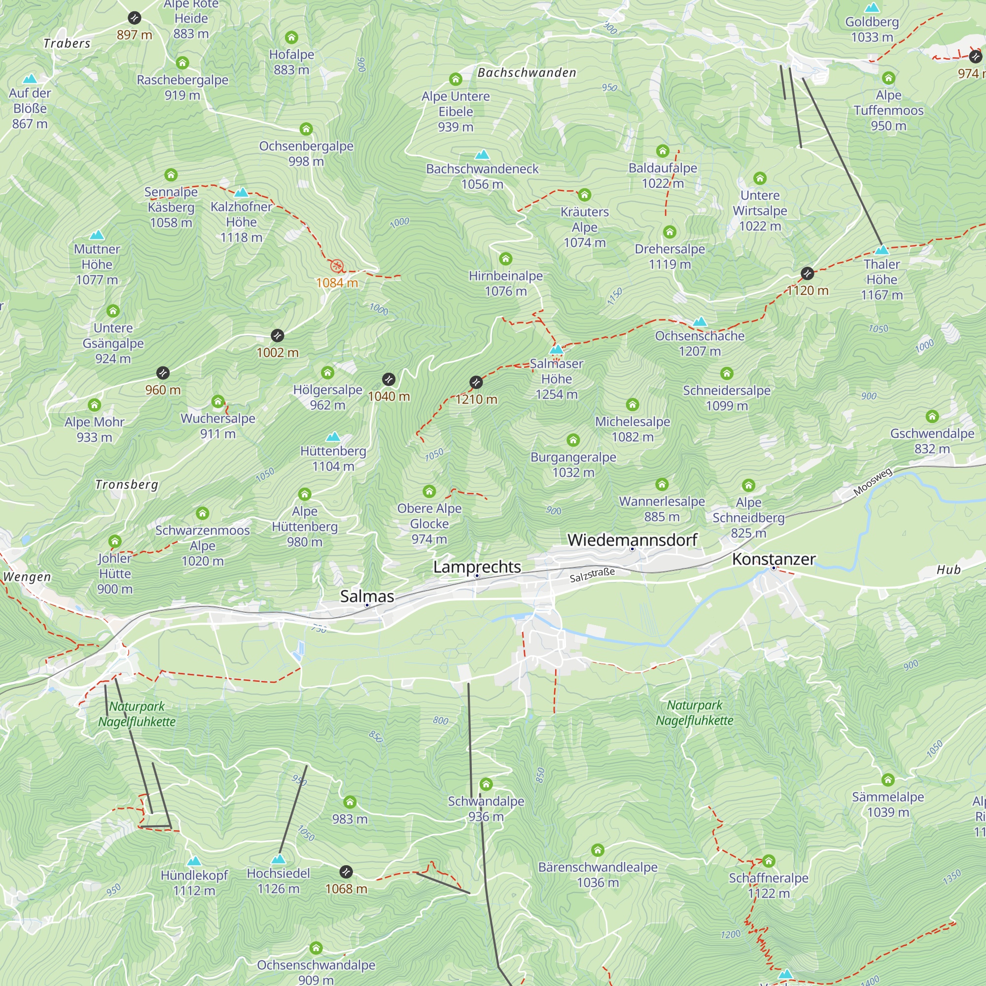 Krassenbergalpe map