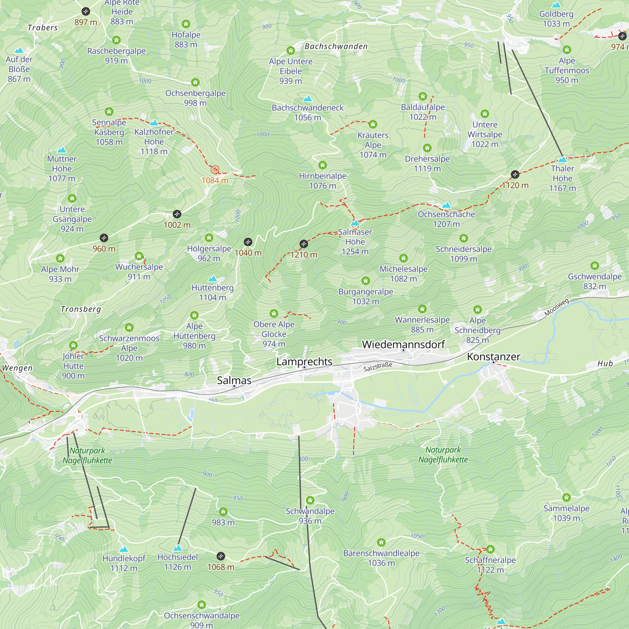 Krassenbergalpe map