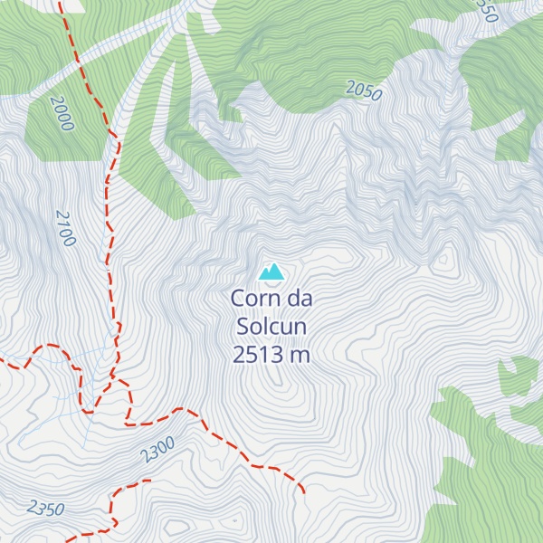 Map of Corn da Solcun