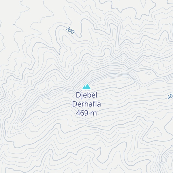 Map of Djebel Derhafla