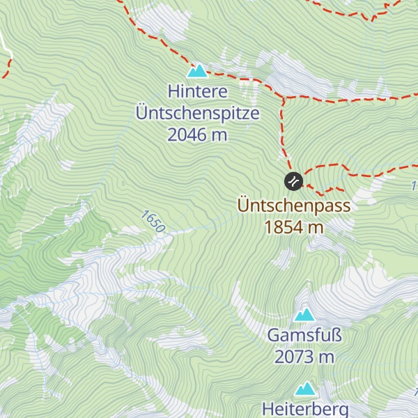 Map of Hinterüntschenalpe