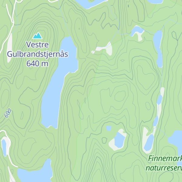 Map of Indre Gulbrandstjernås