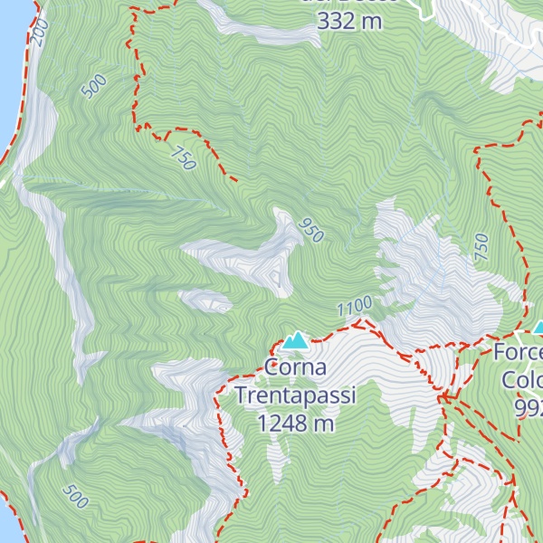 Map of Anticima Nord Corna Trentapassi